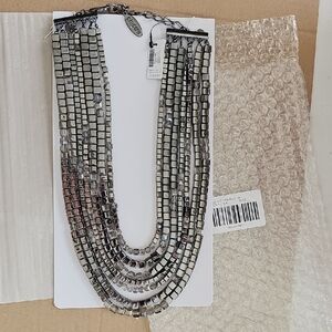 Chico's Silver Multi-Strand Necklace